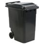 Abena Affaldscontainer,  grå, plast, 360 l, UV-resistent,  til tungt affald og udendørs *Denne vare tages ikke retur*