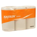 Toiletpapir,  Katrin Basic, 2-lags, 50,4m x 10,6cm, Ø12cm, natur, 100% genbrugspapir