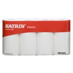 Toiletpapir,  Katrin Classic, 2-lags, 25m x 9,7cm, Ø10,5cm, hvid, 100% genbrugspapir *Denne vare tages ikke retur*