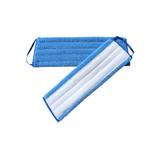 Fugtmoppe,  blå, polyester/ mikrofiber,  60 cm, med velcro