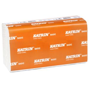 KATRIN Håndklædeark,  Katrin Basic, 2-lags, Z-fold, 24x20, 6cm,  8,5 cm, natur, 100% genbrugspapir (17029403*2700)