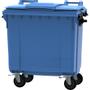 ABENA Affaldscontainer,  blå, plast, 770 l, UV-resistent,  til tungt affald og udendørs *Denne vare tages ikke retur*