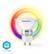 NEDIS WiFi-smart LED-lyspære, full farge Wi-Fi Smart-LED-Lyspære, fullfarge og varmhvit, GU10