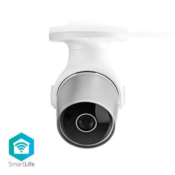 NEDIS Smart IP-kamera (hvit) Smart WiFi-IP-Kamera,  utendørs, vanntett, HD 1080p (WIFICO11CWT)