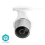 NEDIS Smart IP-kamera (hvit) Smart WiFi-IP-Kamera, utendørs, vanntett, HD 1080p