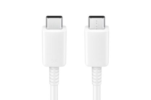 SAMSUNG Kabel USB-C- USB-C 100W, White USB-C til USB-C 1m, 100W 5A (EP-DN975BWEGWW)