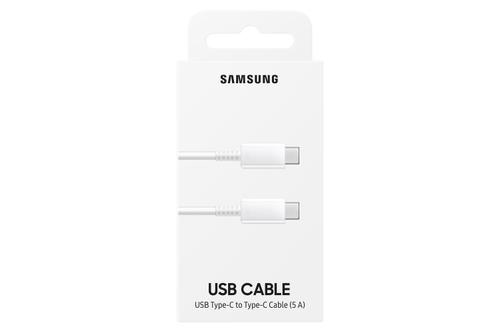 SAMSUNG Kabel USB-C- USB-C 100W, White USB-C til USB-C 1m, 100W 5A (EP-DN975BWEGWW)