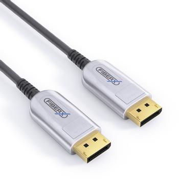 FiberX Serie - DisplayPort 4K Fiber Extender Cable, - 100m, Black, Displayport: Han - Displayport: Han (FX-I250-100)