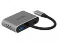 DELOCK Ekstern videoadapter 3840 x 2160 USB-C HDMI VGA