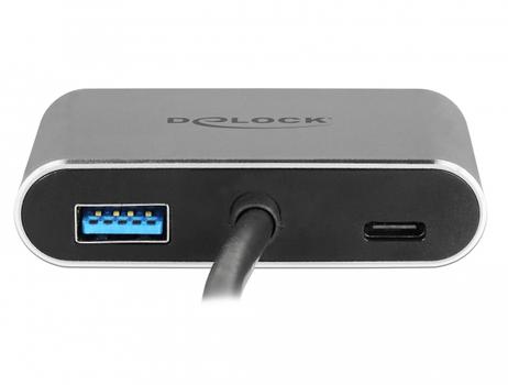 DELOCK Ekstern videoadapter 3840 x 2160 USB-C HDMI VGA (64074)