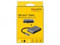 DELOCK Ekstern videoadapter 3840 x 2160 USB-C HDMI VGA (64074)