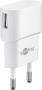 Goobay USB charger 1 A, white - with 1 USB port, slim design (44948)