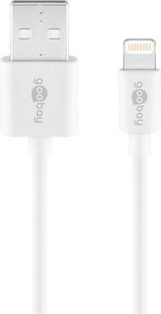 Goobay Dual Apple Lightning charger set 2.4 A, white, 1 m - power unit with 2 USB ports and Apple Lightning cable (44979)