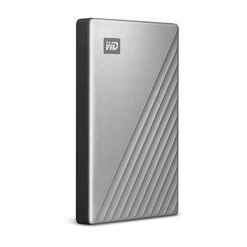 WESTERN DIGITAL WD My Passport Ultra for Mac WDBPMV0050BSL - Hard drive - encrypted - 5 TB - external (portable) - USB 3.1 (USB-C connector) - 256-bit AES - silver (WDBPMV0050BSL-WESN)