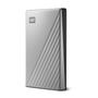WESTERN DIGITAL WD My Passport Ultra for Mac WDBPMV0050BSL - Hard drive - encrypted - 5 TB - external (portable) - USB 3.1 (USB-C connector) - 256-bit AES - silver (WDBPMV0050BSL-WESN)