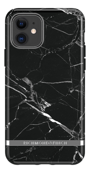 Richmond & Finch Black Marble, New iPhone 6.1 screen, silver details (IP261-064)