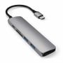 SATECHI Type-C USB Passthrough HDMI Hub V2 space gray