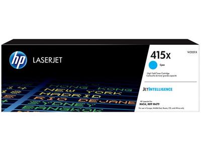 HP 415X / W2031X - High Yield - Cyan Toner - Lasertoner Cyan (W2031X)