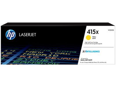 HP 415X / W2032X Yellow Toner - Lasertoner Gul (W2032X)