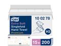 TORK Håndklædeark Tork Premium Zig-Zag Soft H3 2-lags hvid Krt/15x200