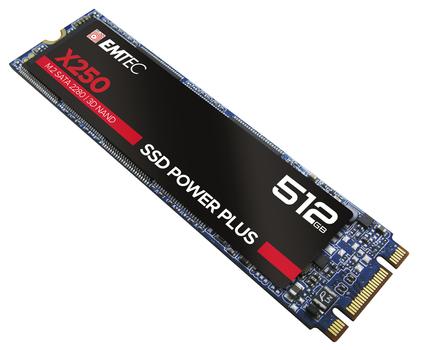EMTEC X250 SSD Power Plus 512 GB Solid State Drive (SATA 6 GB / s, M.2) (ECSSD512GX250)