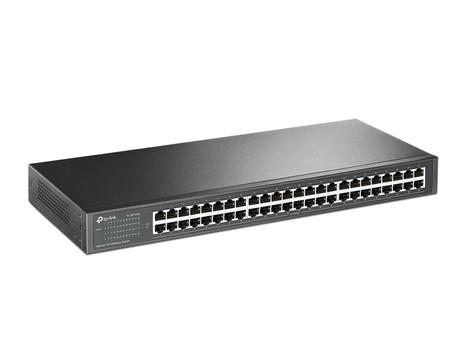 TP-LINK 48-Port 10/100 Mbps Switch PORT: 48 10/100 Mbps RJ45 Ports SPEC: 1U 19-inch Rack-mountable Steel Case FEATURE: Plug and Play (TL-SF1048)