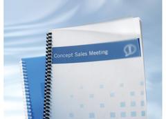 GBC PolyClear indbindingsomslag A4 350mic frosted klar 100stk