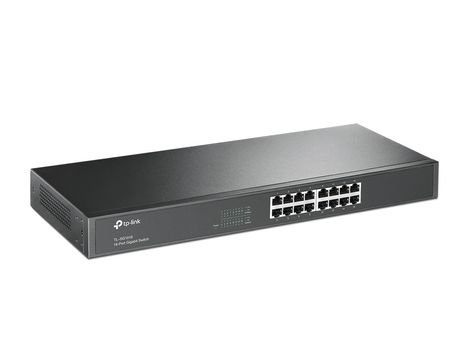 TP-LINK 16-Port Gigabit Switch PORT: 16x Gigabit RJ45 Ports SPEC: 1U 19-inch Rack-mountable Steel Case FEATURE: Plug and Play (TL-SG1016)
