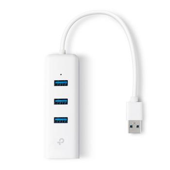TP-LINK TP Link 3 Port USB 3.0 Hub Gigabit Ethernet Network Adapter (UE330)
