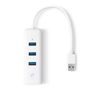 TP-LINK USB 3.0 to Gigabit Ethernet Network Adapter 3-Port USB 3.0 Hub 1 USB 3.0 connector 1 Gigabit Ethernet port 3 USB 3.0 ports (UE330)