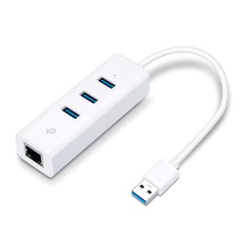 TP-LINK TP Link 3 Port USB 3.0 Hub Gigabit Ethernet Network Adapter (UE330)