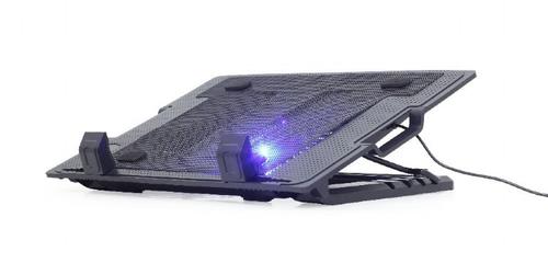 GEMBIRD Notebook Kühler bis 17" 2xLüfter 45°höhenverstellbar (NBS-1F17T-01)