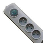 QOLTEC Surge protectors Quick Switch | 4 sockets | gray | 2.5m (50164)