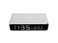 GEMBIRD Digitaler Wecker mit kabelloser Ladefunktion schwarz (DAC-WPC-01)
