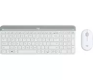 Logitech Slim Wireless Combo MK470 - tastatur- og mussett - Nordisk - elfenbenshvit Inn-enhet (920-009201)