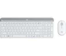 Logitech Slim Wireless Combo MK470 - tastatur- og mussett - Nordisk - elfenbenshvit Inn-enhet