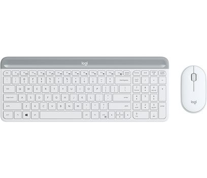 LOGITECH Slim Wireless Keyboard and Mouse Combo MK470 - OFFWHITE - PAN - NORDIC (920-009201)