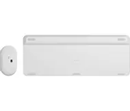 Logitech Slim Wireless Combo MK470 - tastatur- og mussett - Nordisk - elfenbenshvit Inn-enhet (920-009201)