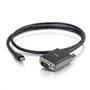 C2G 6ft Mini DisplayPort Male to VGA Male Active Adapter Cable - Black - Videokonverterare - Mini DisplayPort - VGA - svart (84677)