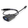 C2G 8in Mini DisplayPort Male to VGA + Audio Female Active Adapter Converter - Black - Videokonverterare - Mini DisplayPort - VGA - svart (84683)