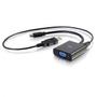 C2G 8in Mini DisplayPort Male to VGA + Audio Female Active Adapter Converter - Black - Videokonverterare - Mini DisplayPort - VGA - svart (84683)