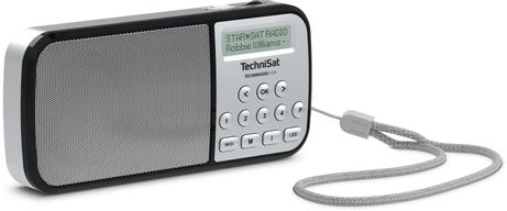 TechniSat TechniRadio RDR - bærbar DAB-radio sølv - kun 124 gram - oppladbar med opptil 10 timer batteritid (0002/3922)