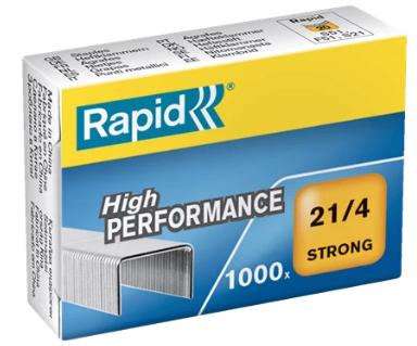 RAPID Staples Strong 21/4 Galvanized Box of 1000 (24863400*10#DBL)