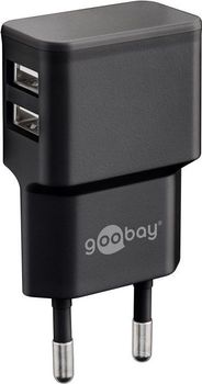 Goobay Dobbel USB-lader 2 - 1 A. (44951)