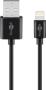 GOOBAY Dual Apple Lightning charger set 2.4 A, black, 1 m - power unit with 2 USB ports and Apple Lightning cable (44995)
