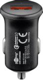 Goobay KFZ USB 1xUSB 2,4A (QC3.0) schwarz mini PL (45162)