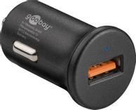 Goobay KFZ USB 1xUSB 2,4A (QC3.0) schwarz mini PL (45162)