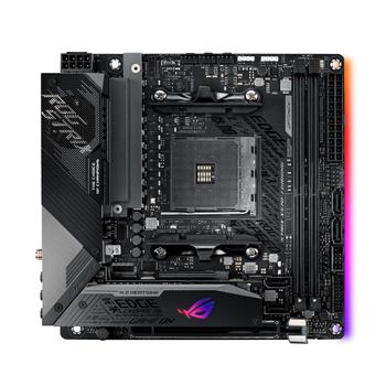 ASUS ROG Strix X570-I Gaming, S-AM4 Hovedkort,  ITX, X570, DDR4, PCIe 4.0 x16, M.2, USB 3.2 (90MB1140-M0EAY0)