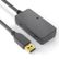 PURELINK Aktiv USB 2.0 forlænger kabel med HUB, 12m, USB-A: Han - USB-A: Hun, Sort, 4x USB porte