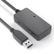 PURELINK Purelink Atkiv USB 3.1 forlænger kabel med HUB, 5,0m, USB-A: Han - USB-A: Hun, Sort, 4x USB porte